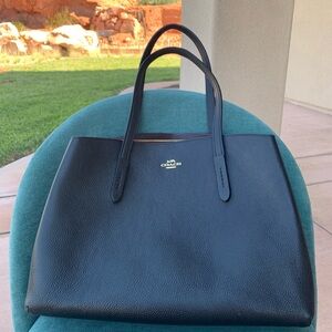 Coach Black Leather Tote